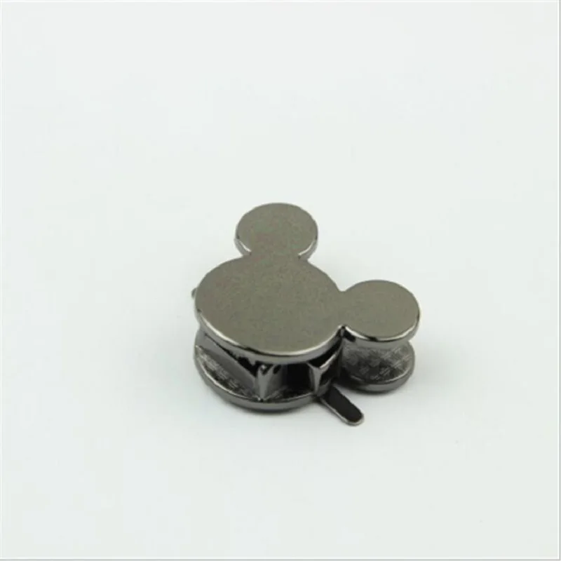 10pcs/lot new luggage and handbag hardware accessories high-end female bag cartoon mouse clip metal lock