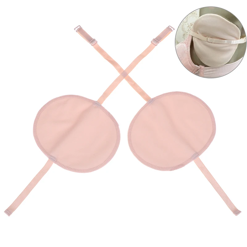 Coussinets anti-transpiration lavables, 1 paire, tampons sous-aisselles, absorbe la sueur, sangle d'épaule