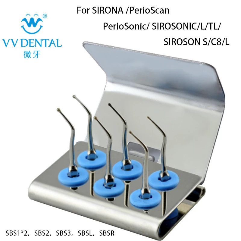 VVDental Dental Ultrasonic Scaler Cavity Preparation Tips Kit Compatible With SIRONA SBS1*2,SBS2,SBS3,SBSL,SBSR