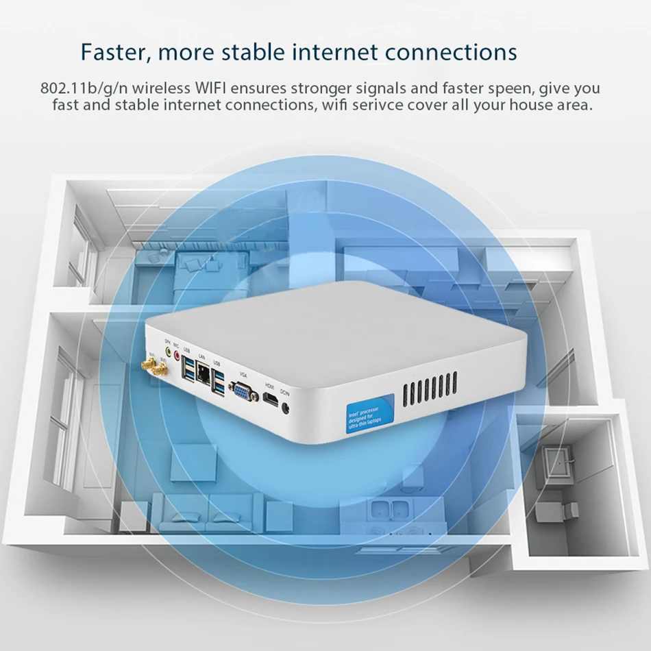 Imagem -04 - Mini pc Htpc Core i5 3317u 4200u Windows 10 Cooler Fan 8g Ram Ddr3l Gaming Mini Computador Hdmi Wifi Escritório Casa Desktop Minipc