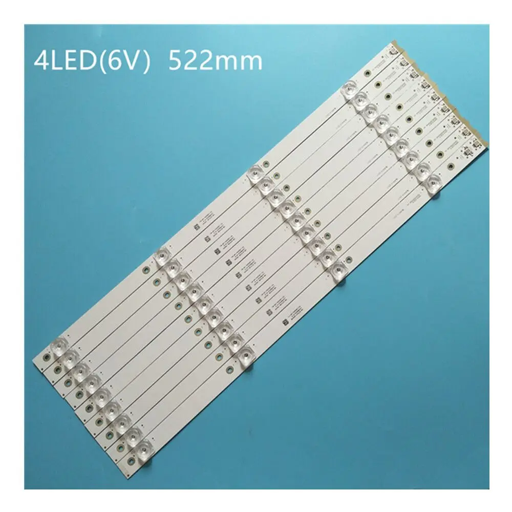 9pcs/set LED strip for TCL 55P3CFS-CG L55P3CUS LVU550ND1L cd9w27 55BC7600 55U6780C 55P3-CUD A B 55HR330M04B5 55HR330M04A5 V4