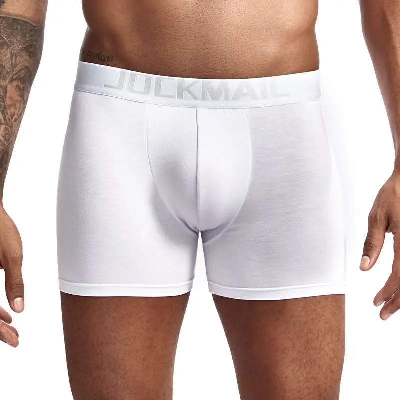 JOCKMAIL Sexy Butt Lifting Underwear Men Padded Boxer Enhancing Hips Push Up Cup Underpants Bulge Pouch Boxers Shorts Breathable