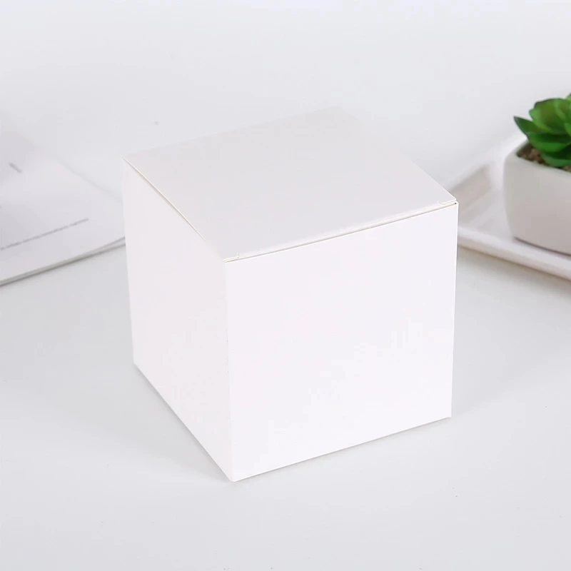 10*10*10CM White Event Cardboard Folding Paper Packing Box Cosmetic Gift Essence Bottle Paper Boxes 200pcs\lot Free shipping