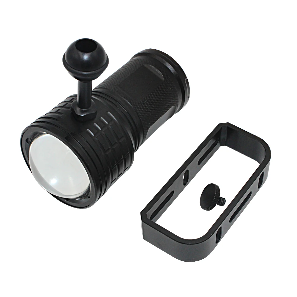 DulUnderwater-Lampe de poche de plongée LED étanche COB, lumière de remplissage pour photographie et vidéo, torche, batterie 4x100, 10800 m, 18650