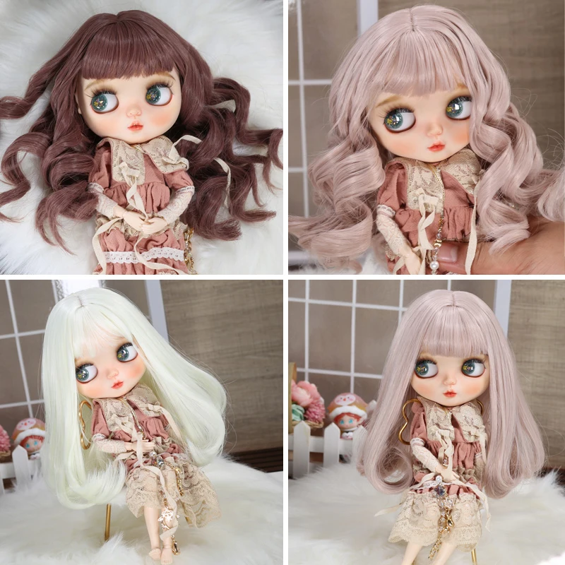 D03-P341 children toy BJD DD SD MSD 1/6 doll's Accessoriess wig Flower Head Instant Noodle Rolls 1pcs