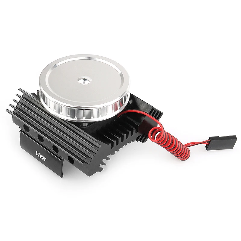 KYX Racing Alloy 540/550 Motor Heatsinks & Cooling Fan Upgrades for RC Crawler Car Axial SCX10 II 90046 Wraith D90 Traxxas TRX4