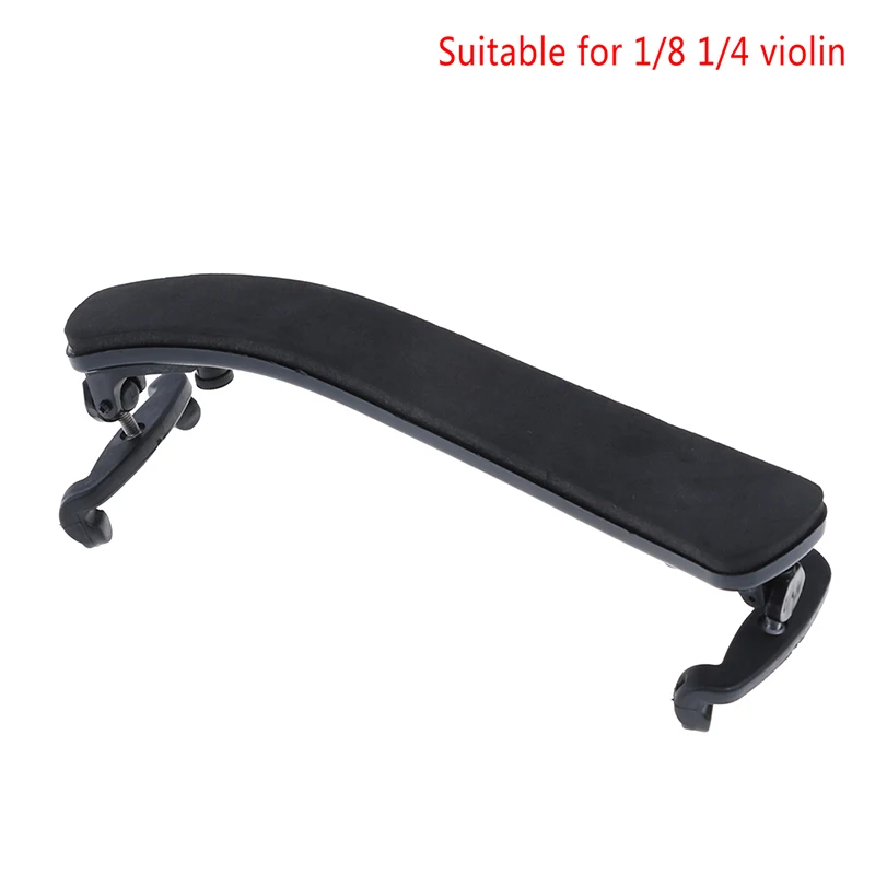 Violin Shoulder Rest Adjustable Pad Support for Violin 1/2-4/4 1/8-1/4 Black