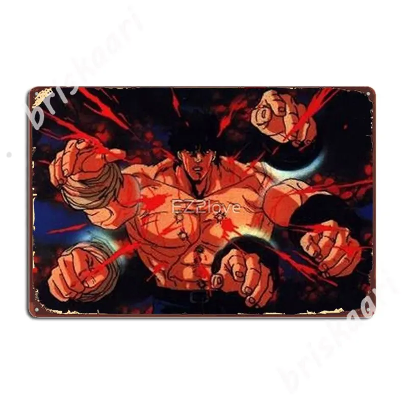 Hokuto No Ken Metal Signs Kitchen Cinema Kitchen Design Wall Decor Tin sign Posters