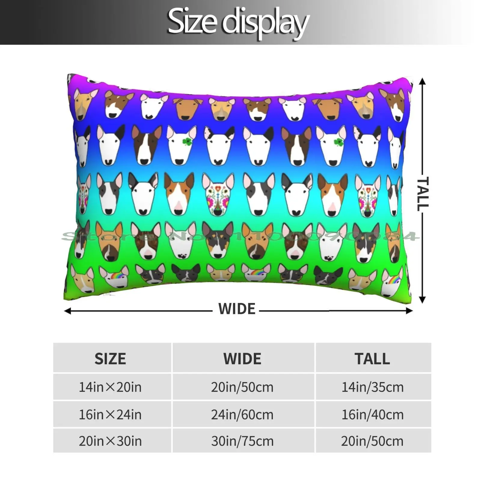 Rainbow Multibull Pillow Case 20x30 50*75 Sofa Bedroom Fantasyland Magic Kingdom Mr Toads Wild Ride Theme Park Walt World Wdw