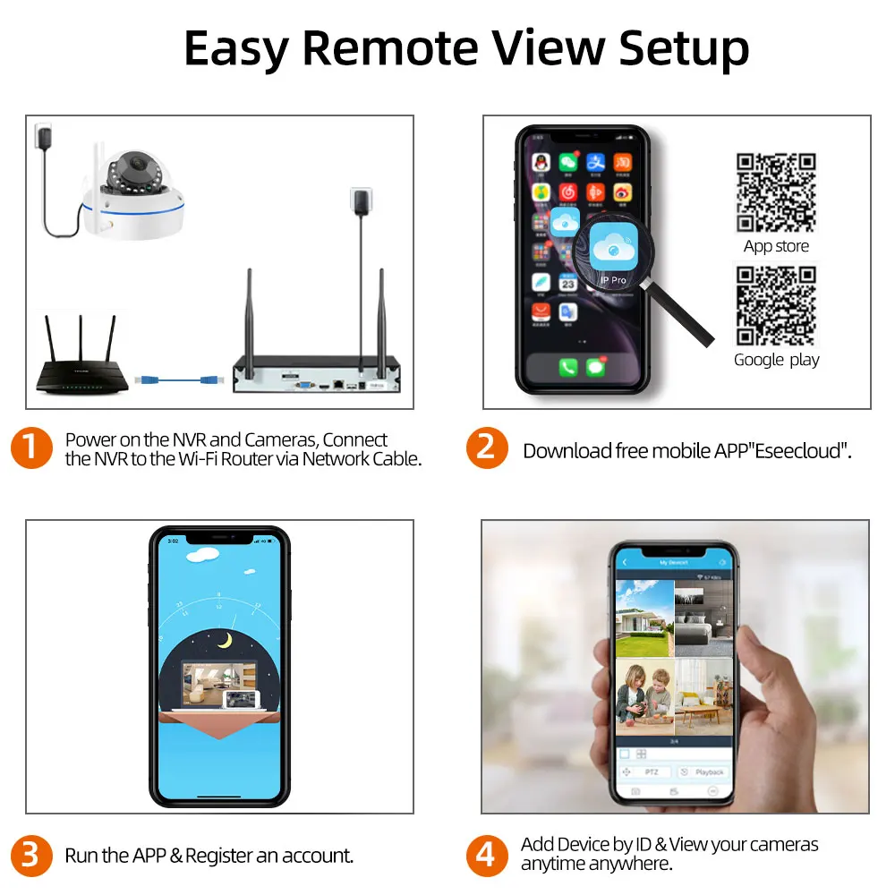 8 Channel WIfi CCTV System Outdoor Waterproof Security Dome Camera Wifi Wireless Set 5MP IP Surveillance Camera System Kit 10CH