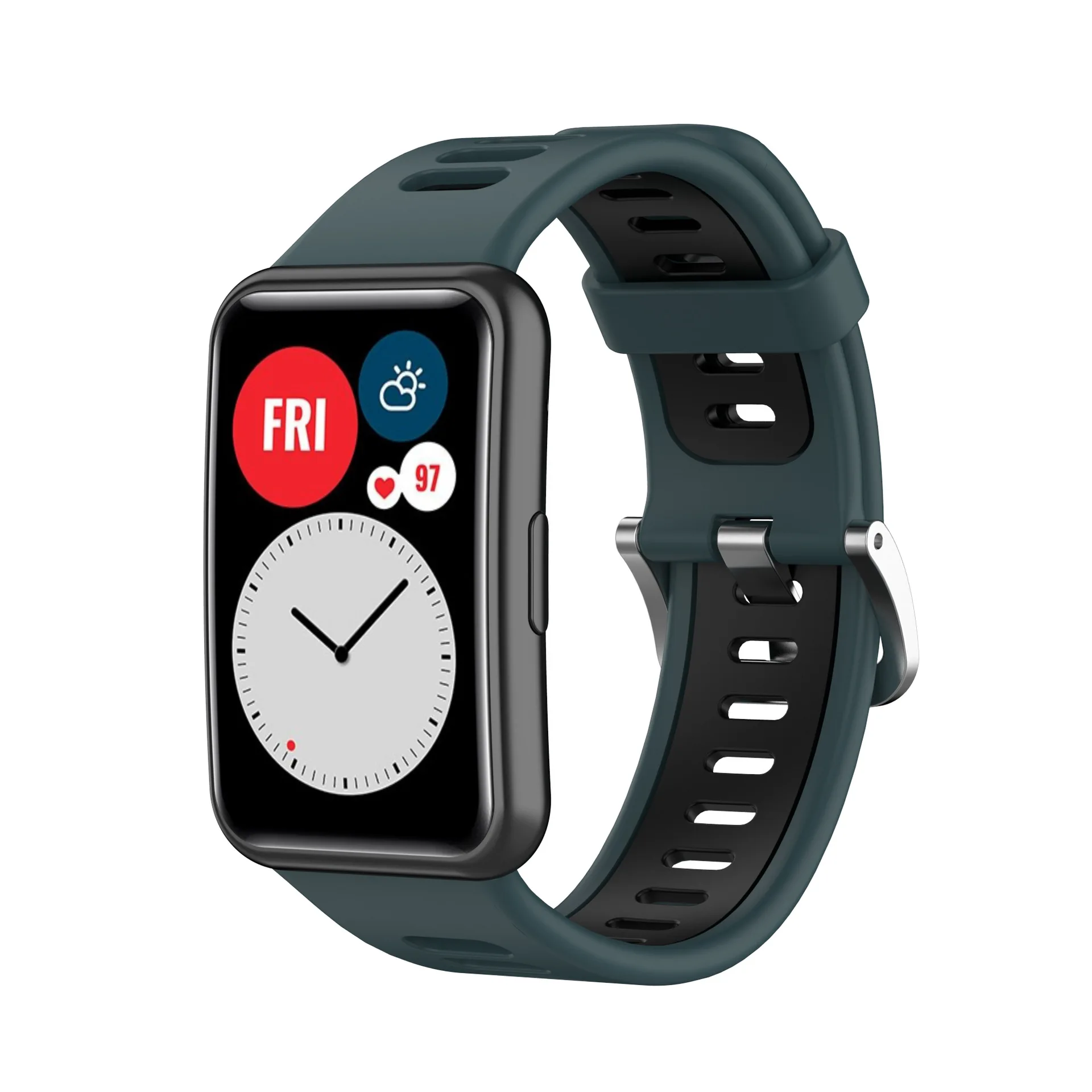 سيليكون الرياضة سوار حزام لهواوي ساعة صالح استبدال معصمه اكسسوارات لهواوي صالح حزام (Band) ساعة ملونة Correa