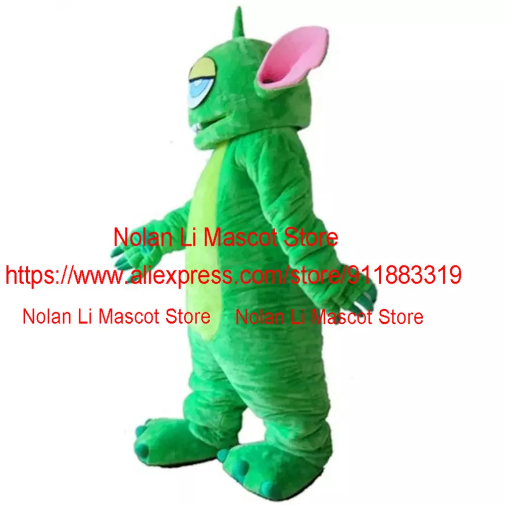 Cartoon Doll Green ricamo mascotte Costume Fancy Dress Party giochi di ruolo Performance puntelli Adult Festival Celebration 1213