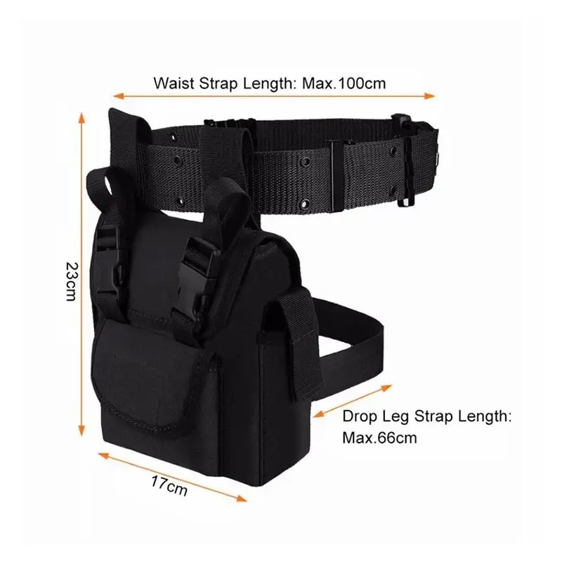 Black Waist Bag for Women Waterproof Nylon Fanny Pack Ladies Hip Bag Phone Summer Pockets Bag Large Capacity Leg Bag Purse 2020