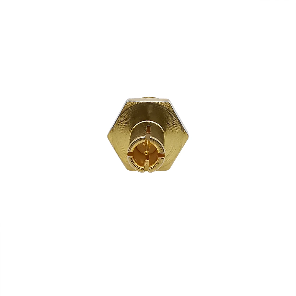 2 pces sma fêmea jack para ts9 macho plug rf conector coaxial TS9-SMA adaptador banhado a ouro