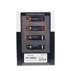 FURUTECH FP-126(G) RCA Connector plug Rhodium/Gold Plated FP-126 (R) PCOCC central pin  hifi hi-end Original box  Made in Japan