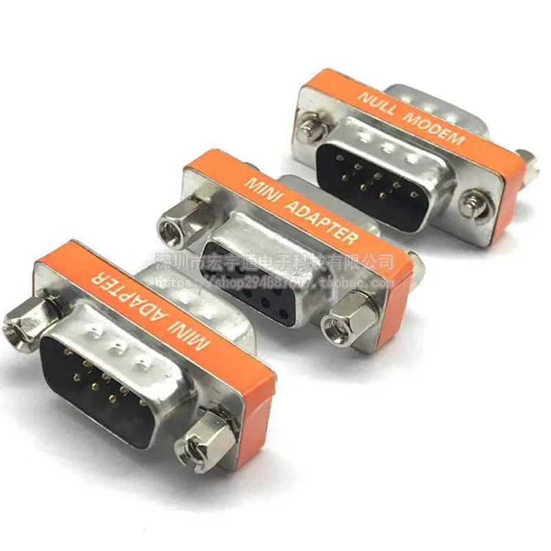 RS232 DB9 Male to Female Crossover Connector Male to Male Female to Female Serial Port 9-pin COM Adapter