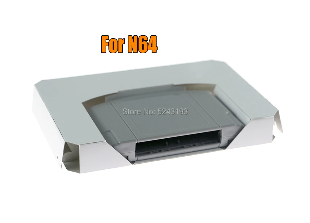 1PCS Replacement For N64 Carton Inner Inlay Insert Tray PAL & NTSC for N 64 CIB Game Cartridge with plastic PET Protector Case