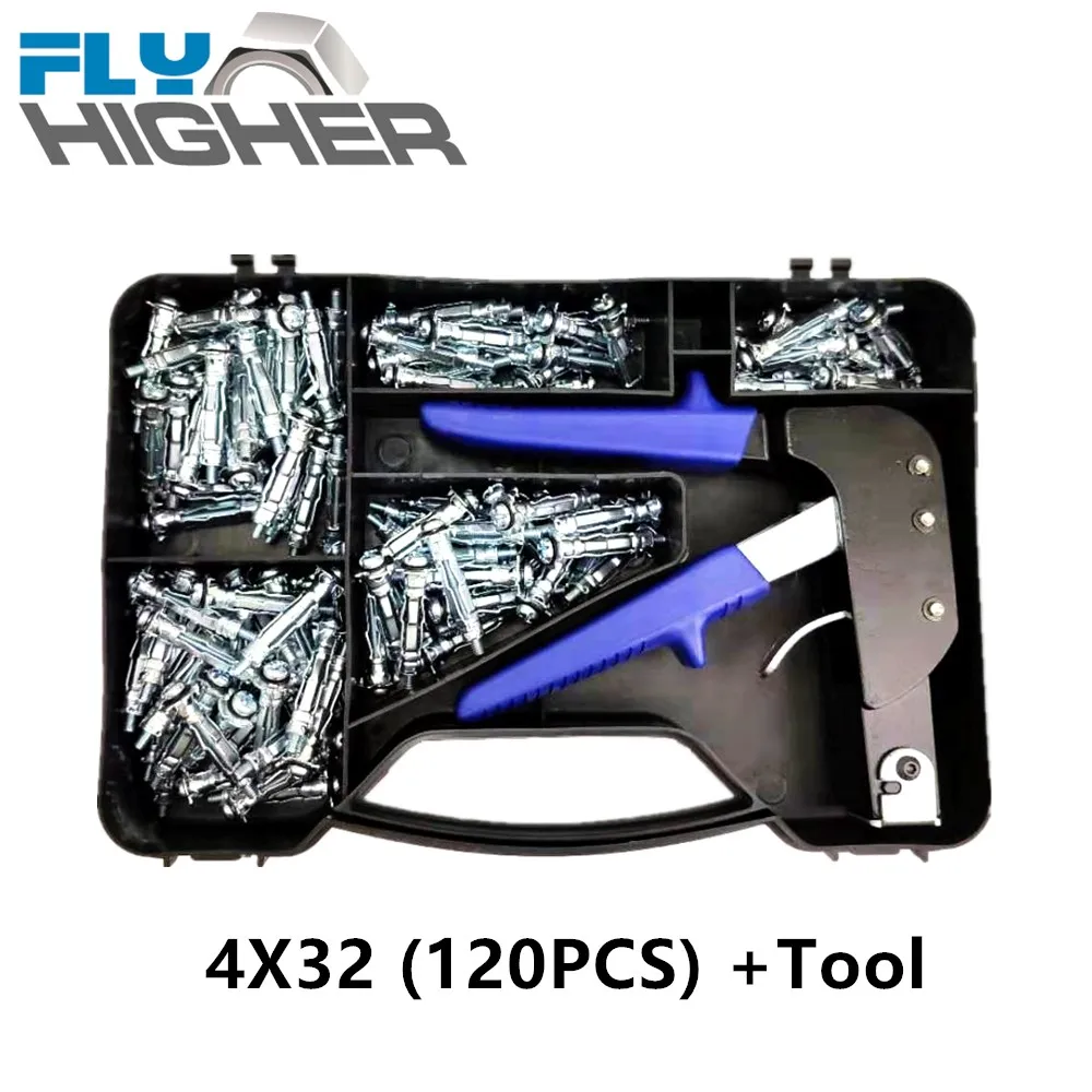 

Hollow Wall Anchor Metal Cavity Plasterboard Fixing with tool box