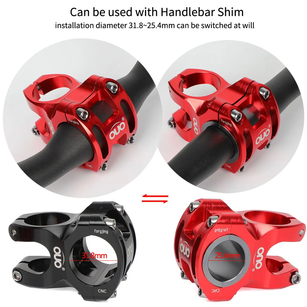 Bicycle Handlebar Stem Shim 35-31.8mm 31.8-25.4mm Aluminum Mountain Bike Handlebar Adapter MTB Road Bike Bar Bore Adjuster Stem