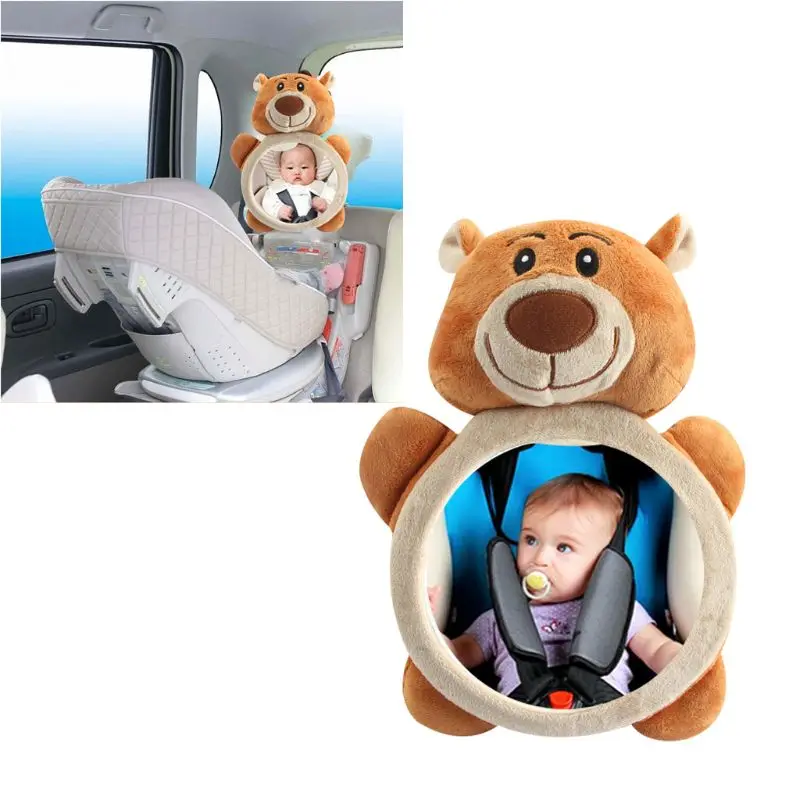 Espejos retrovisores para bebé, asiento trasero de coche de seguridad, espejo de visión fácil para bebé, Monitor infantil bonito y útil ajustable para niños pequeños