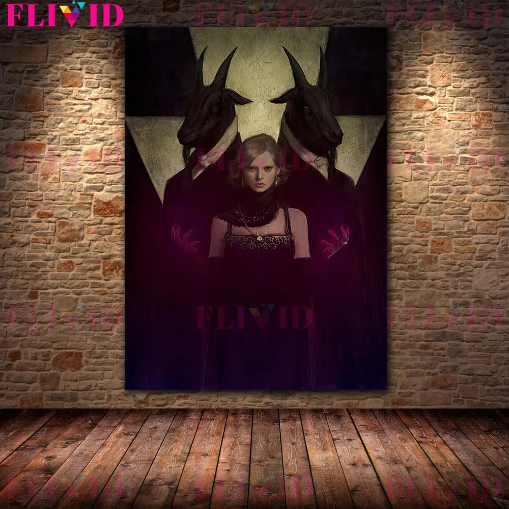 Terror Demon Housekeeper Wall Art Canvas Painting Home Decor Vintage Poster And Prints Ghosts,Zombies And Vampires Art Prints