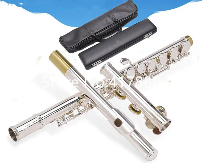 

Professional Flute instrument 471 211 271 312 411 Multiple model Silver 16 17 Hole open or closed holes High Quality with Case