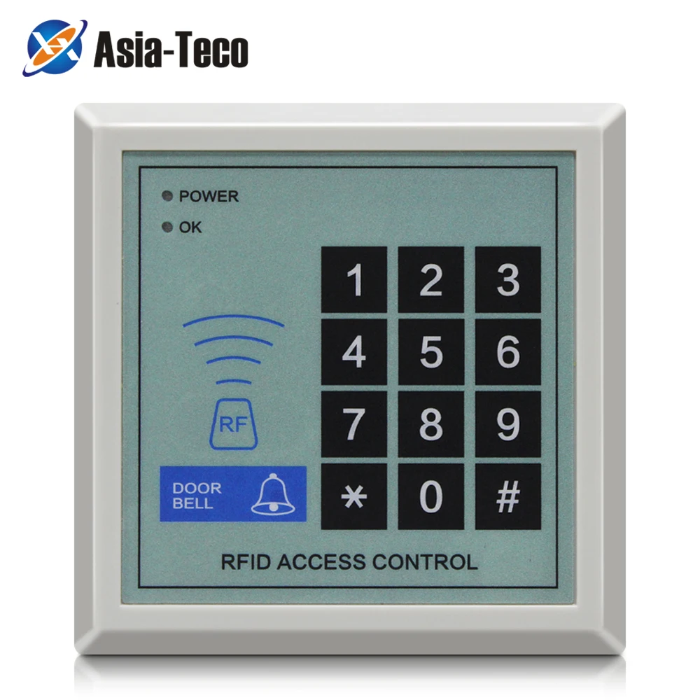 RFID 리더 125Khz 접근 제어 장치, 보안 RFID 근접 엔트리 문짝 잠금, 사용자 1000 접근 제어 시스템 