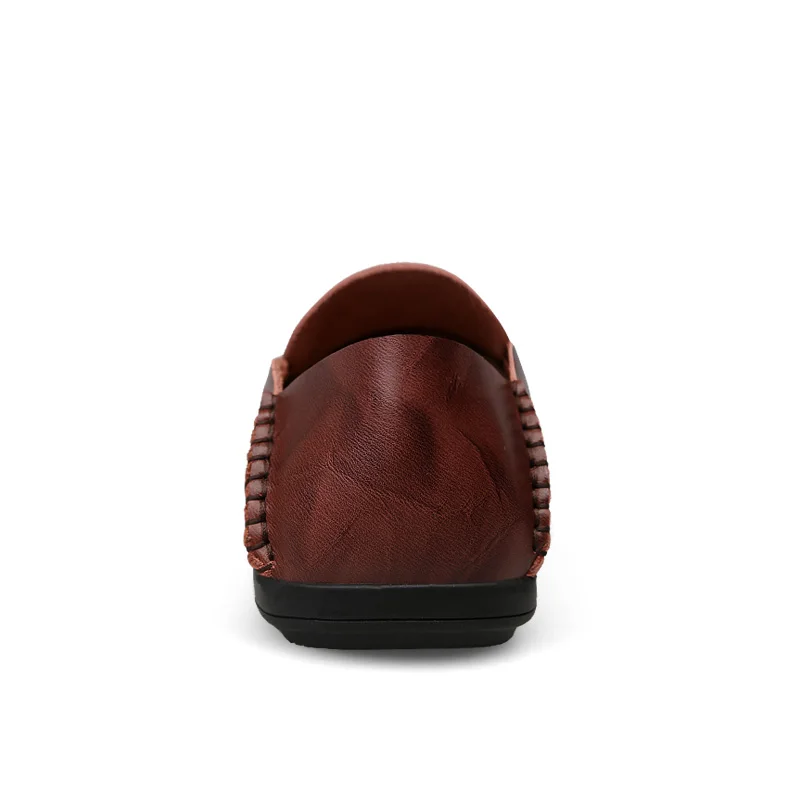 New Lightweight Lofers Mens Moccasin Shoes Black Men Flats Breathable Casual Slip-on Loafers Comfortable Plus Size Footwear