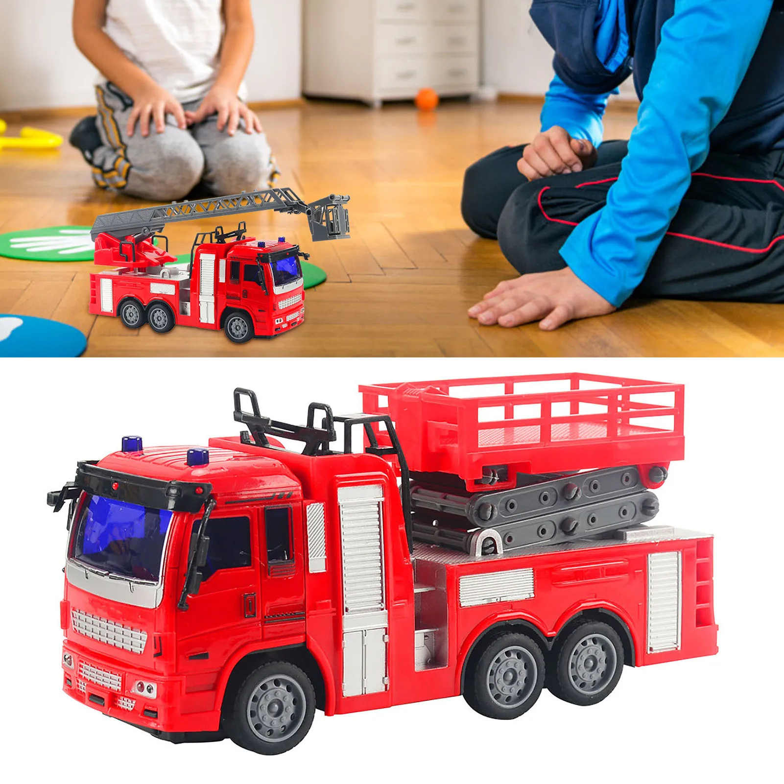 Remote Control Electric Spray Water Fireman Fire Truck Car Model Toy Kid Mini Pull Back Cars Educational Toys Gifts for Children