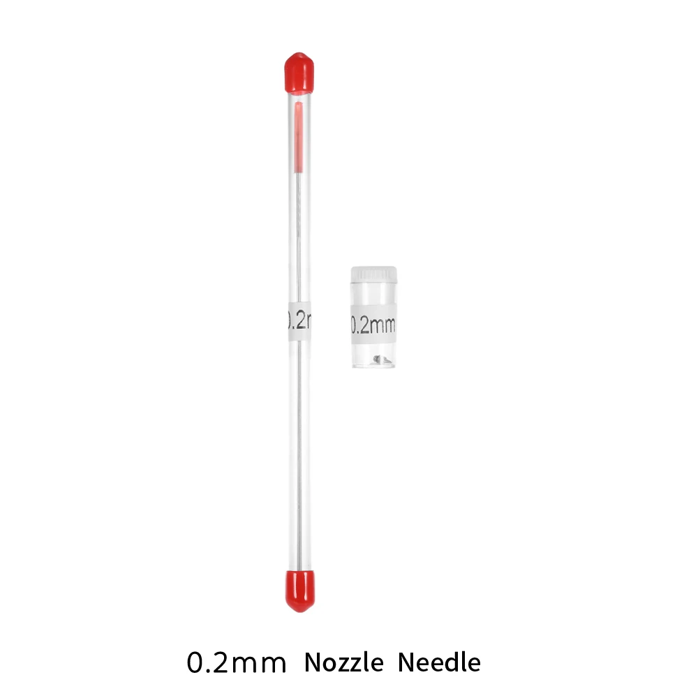 Boquilla de aguja para aerógrafo, accesorios útiles para pintura corporal, herramientas de pulverización, 3 piezas, 0,2/0,3/0,5mm