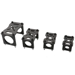 4Sets 12/16/20/22/25/30mm 3K Full Carbon Fiber Tube Clip Clamp + Plate Motor Base Kit Mount Support For RC FPV Multicopter