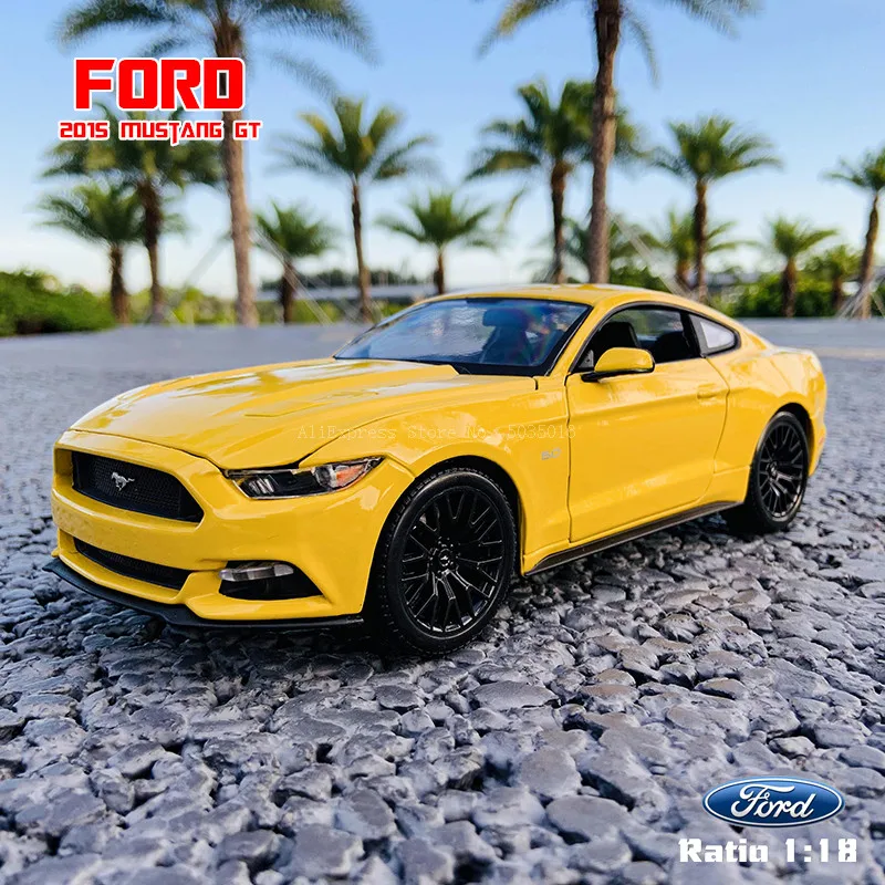 new Maisto 1:18 2015 Ford Mustang GT sports car Alloy Retro Car