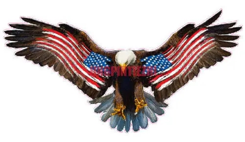

Personality Car Sticker Bald Eagle Worn American Flag Decal Vinyl Decal Vinyl Stickers Car Decal Decoration Laptop