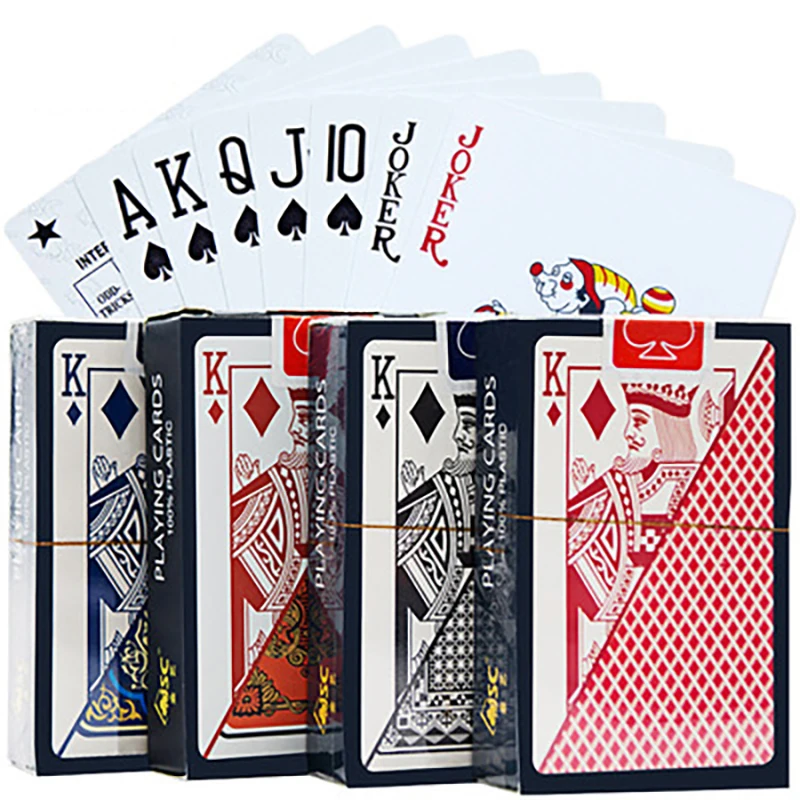 Playing Cards PVC Waterproof Playing Cards Plastic Crystal Game Ware Durable Supplies Creative Gift Practical Joke Party Gift