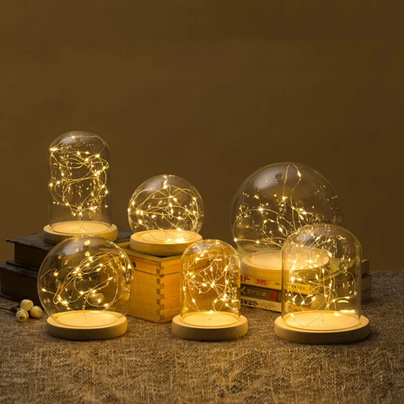Diameter=15cm Different Height=25cm 30cm 35cm Glass Dome Vase Home Decoration Creative Cover DIY Friend Gift Wedding
