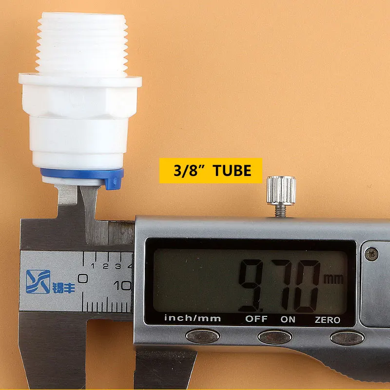 1/2 "Ren Ngoài 3/8" Ống Kết Nối Trực Tiếp Thẳng Kết Nối Nhanh 43W RO Nước Đường Kính Ngoài 20MM Kèm Ống