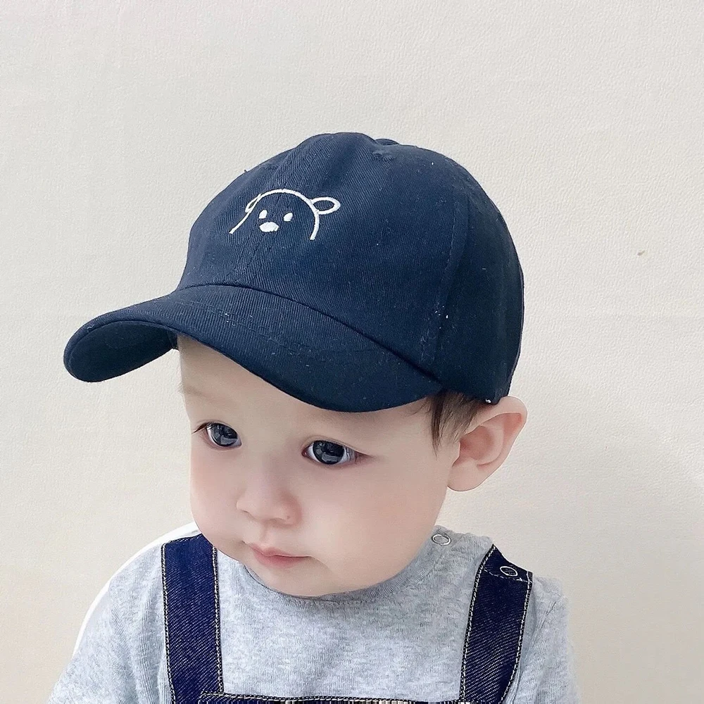 Toddler Boy Girl Baseball Hat Cartoon Bear Kids Cap Spring Summer Children Sun Caps Fashion Cute Infant Snapback Hats Visors