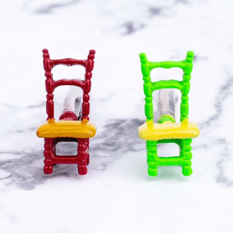Novelty Mens Cufflinks Funny Chair Red Green Yellow Colors Cuff Links Toy Jewelry For Party Birthday Gift Wholesale Retail