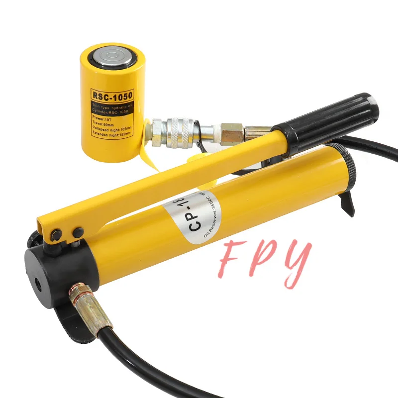 Short Type Hydraulic Cylinder RSC-1050 Hydraulic Lifting Jack with CP-180 Hydraulic Manual Pump