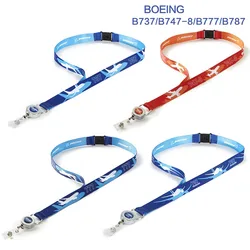 BOEING 787 737 747 777 Lanyard for Pilot License ID Holder Metal Buckle for Flight Crew Airman Unique Gift