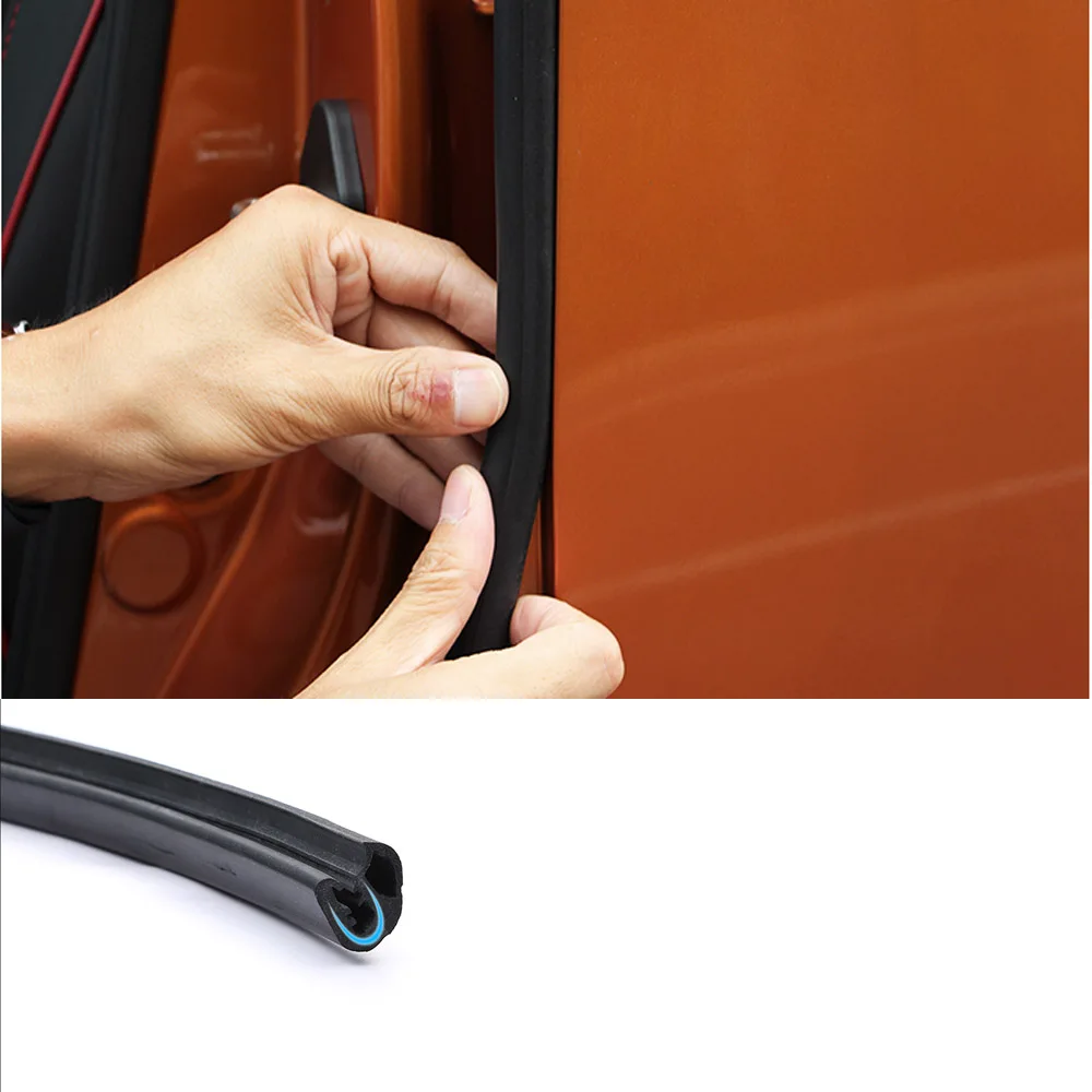 B Pillar Door Gap Seal Sound Insulation Strip Muffler Decoration Modification For Honda Civic 10th 2016-2020 Car Accessories 1PC