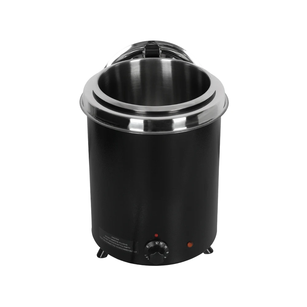 ITOP-hervidor de sopa eléctrico de 5,7 L, 300W, 60 ~ 95 °C, máquina de calor para comida, calentador comercial de acero inoxidable para Buffet y restaurante