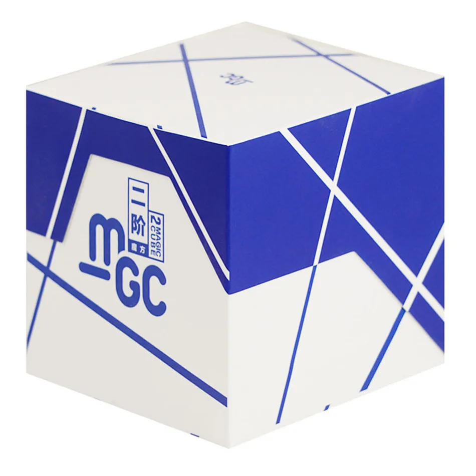 Mgc magnético 2x2 cubo mágico preto adesivo/sem adesivo yongjun mgc 2x2x2 cubo de velocidade para treinamento cerebral brinquedos para crianças