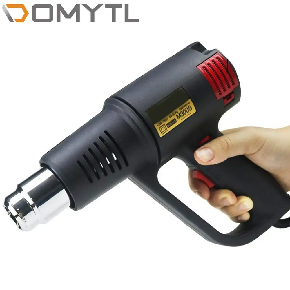 

Electric Hot Air Gun 2000W 220V Industrial Wind Speed Temperature Car Film Baking Dryer Heat Gun