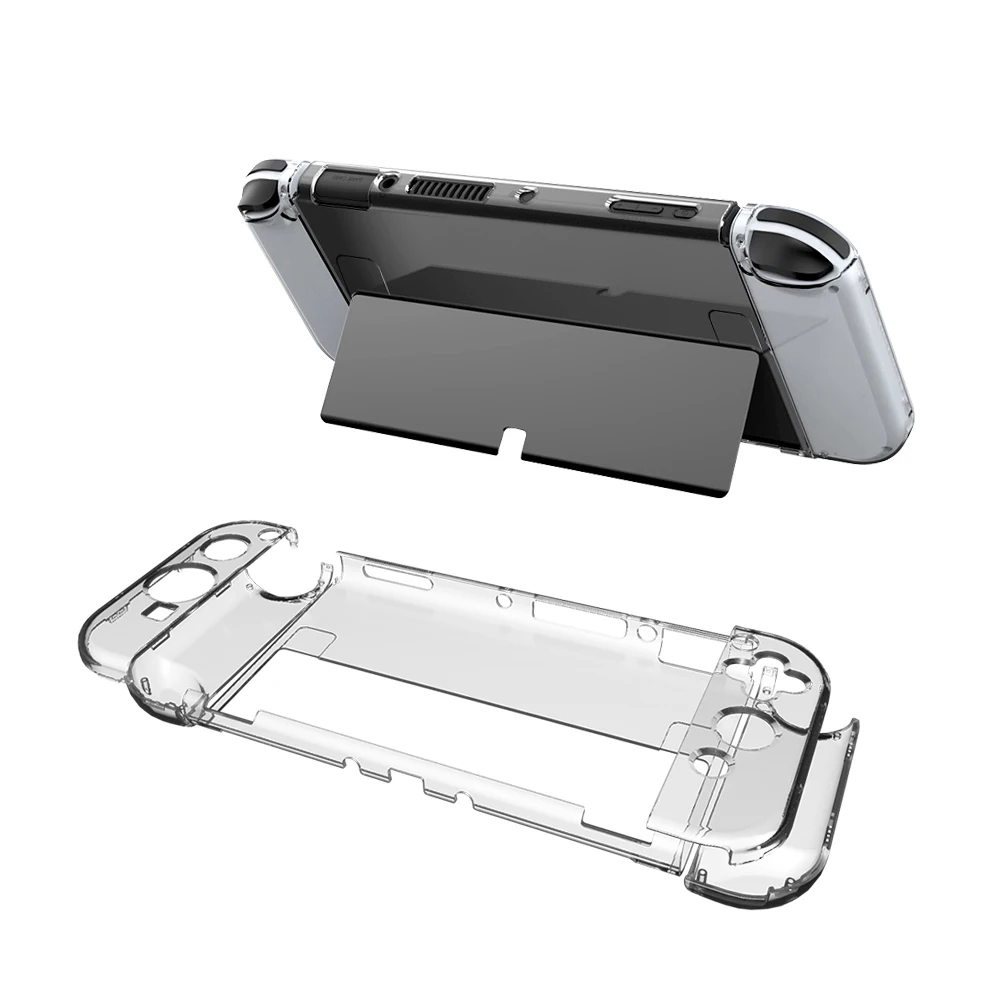 Étui de protection rigide pour PC, transparent, Dockable, 100% parfaitement adapté, boîtier Joypad, coque cutanée pour Console Nintendo Switch OLED