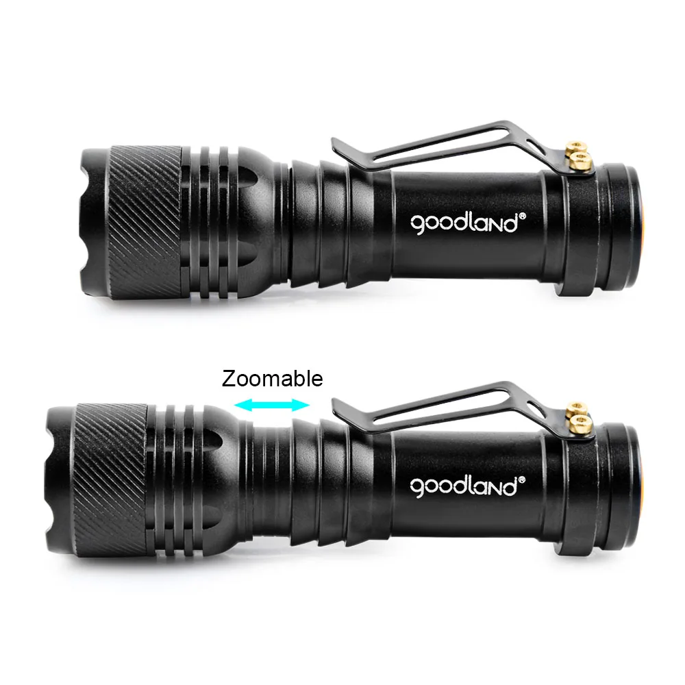 Goodland LED Flashlight High Power LED Flashlights Q5 Bicycle Lighting 3 Mode Mini Torch Camping Lantern for Bike Reading