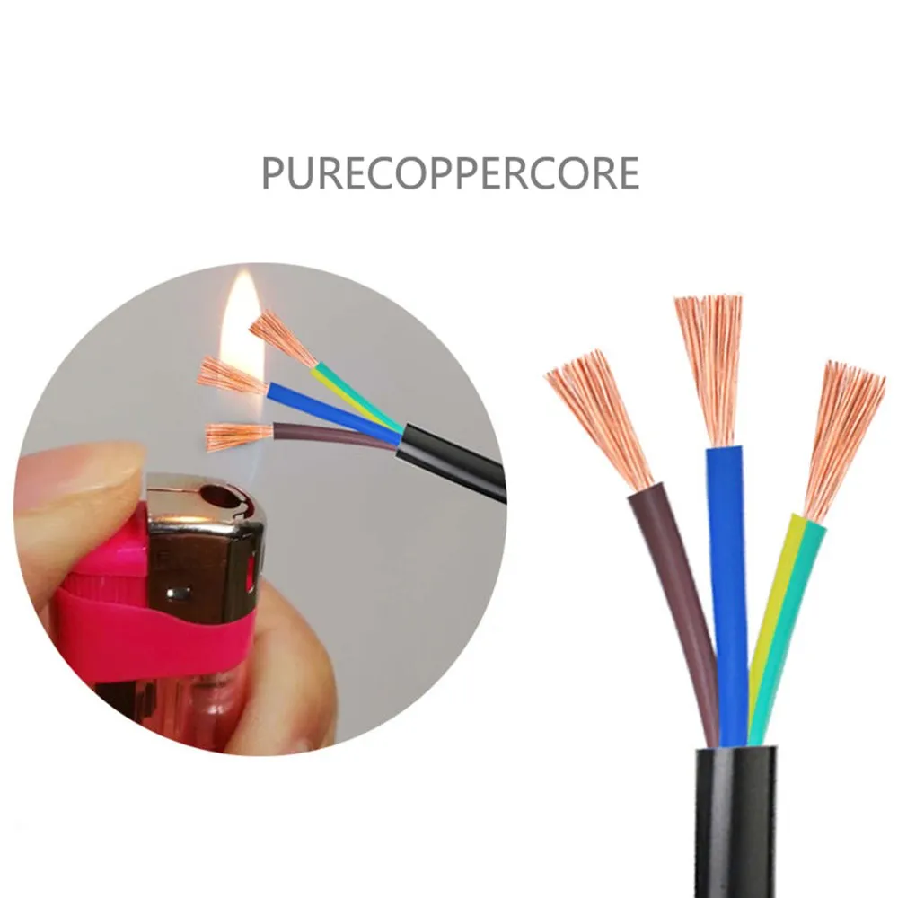 13 AWG 2.5MM2 RVV 2/3/4/5/6/7/8/10/12/14/16/18 Cores Pins Copper Wire Conductor Electric RVV Cable Black