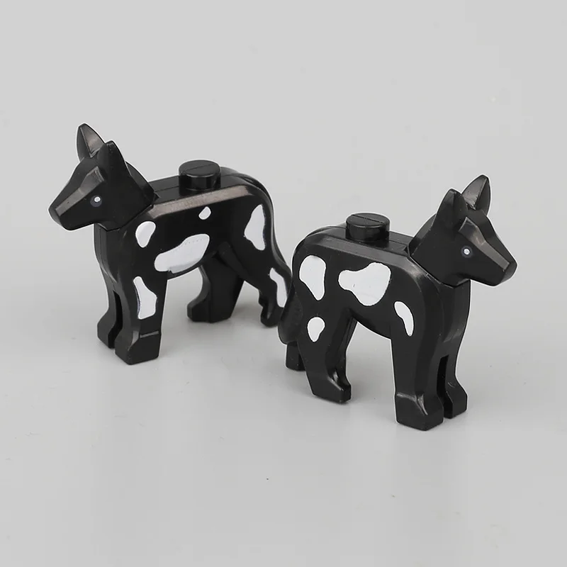 Moc cão blocos de construção da cidade acessórios animais de estimação animal ponteiros pescoço transformar modelo tijolos parte brinquedo para crianças educacional presente c174