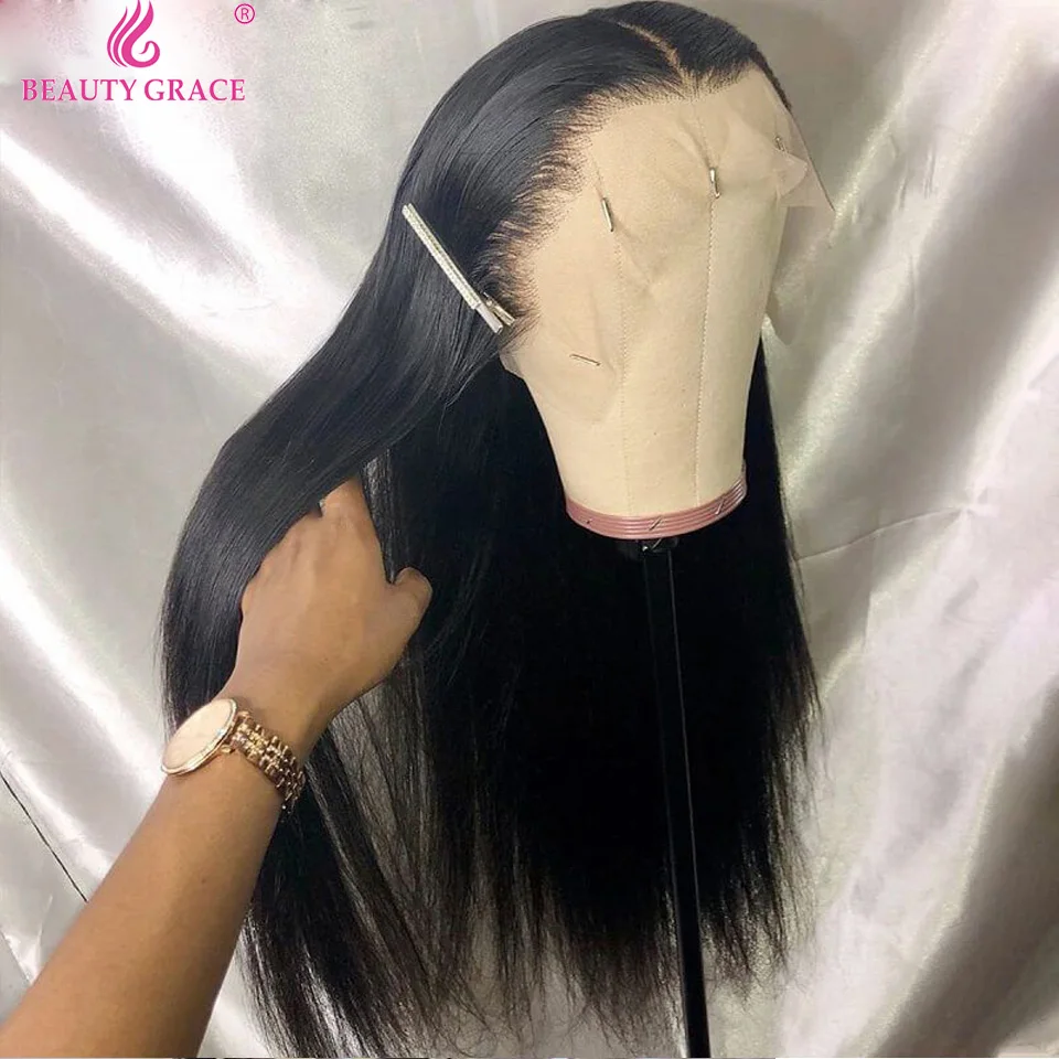 Brazilian Bone Straight 13X4 Lace Frontal Wigs For Women Lace Front Human Hair Wig 30 Inch Lace Front Wig 4X4 Lace Closue Wig