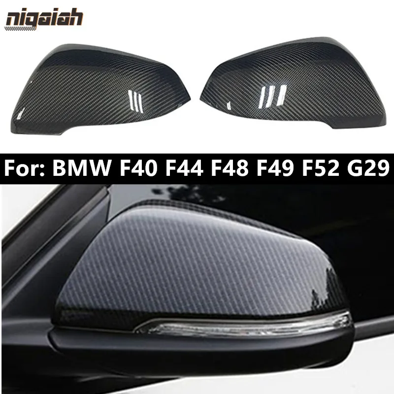 

Car Rear View Rearview Side Glass Mirror Cover Trim Frame Side Mirror Caps For-BMW X1 F48 F49 F40 F52 F39